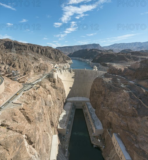 View of Hoover Dam from Mike O'Callaghan-Pat Tillman Memorial Bridge