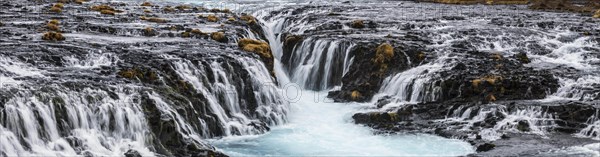 Bruarfoss Waterfall in winter