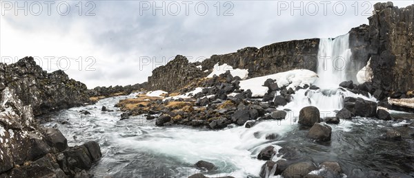 Oxararfoss Waterfall