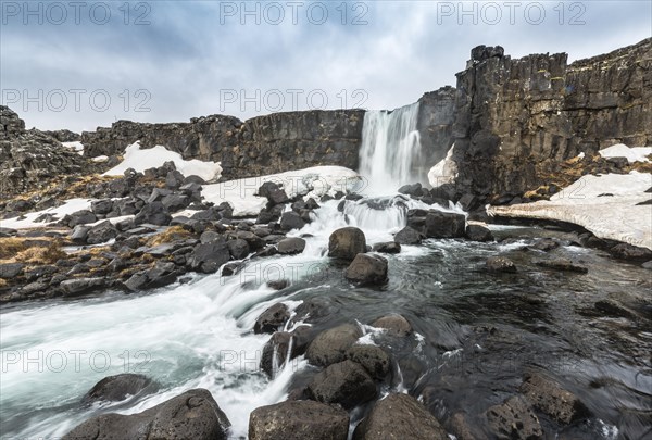 Oxararfoss Waterfall