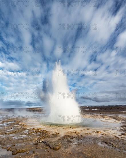 Strokkur geyser erupting