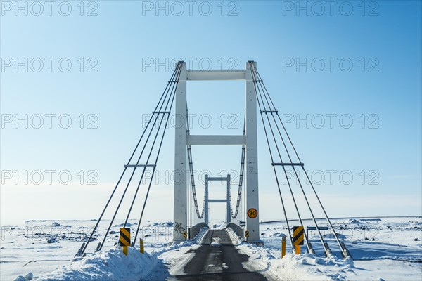 Bridge on the ring road over the river Jokulsa a Breidamerkursandi also Jokulsaabreidhamerkursandi