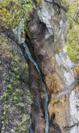 View above Partnach Gorge