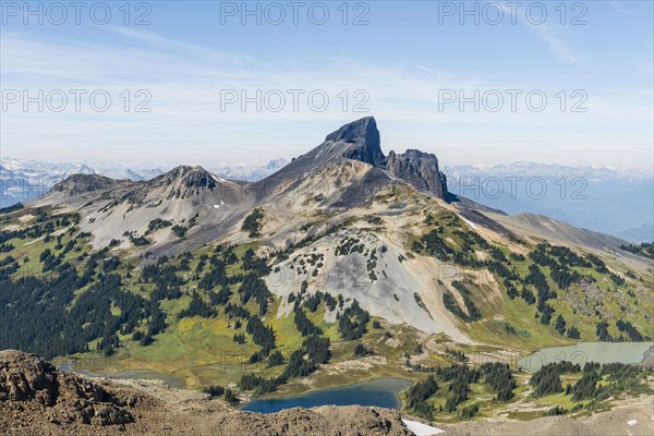 Small lakes off mountains