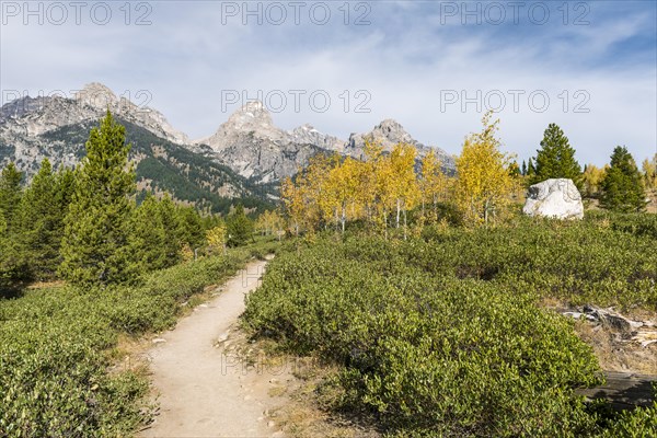 Hiking trail to Taggart Lake