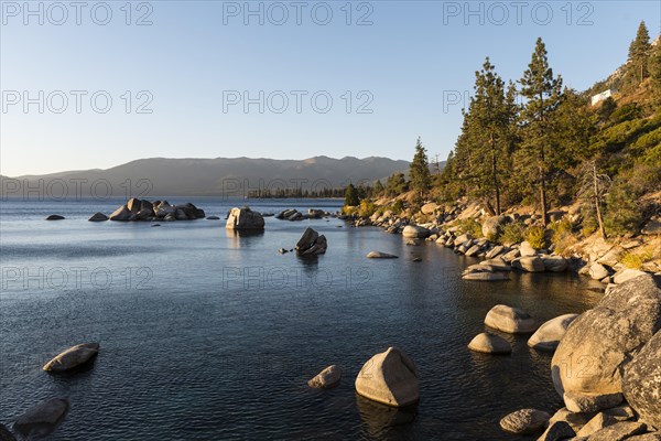 Round stones in water