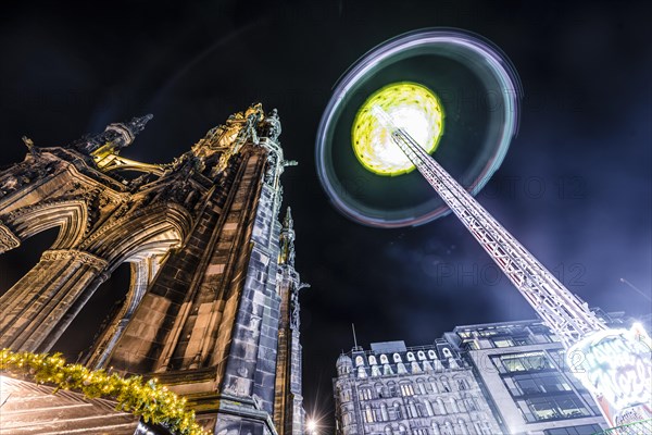 Carousel of the Edinburgh Christmas Market