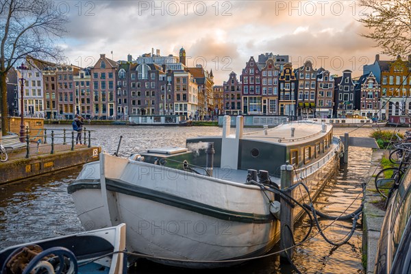 View over the Amstel in the evening light