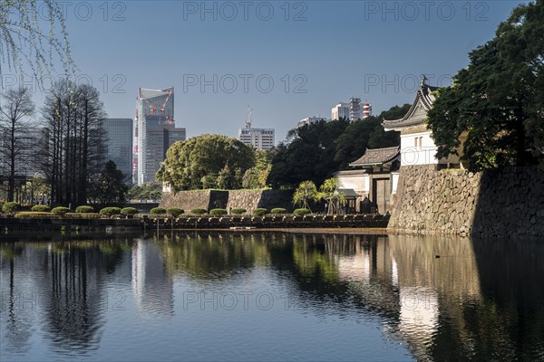 City center with Ote-mon Gate behind moat