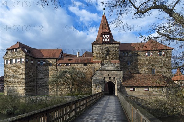 Lauf Castle with bridge to the entrance gate