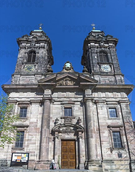 Baroque facade of St. Egidien Church