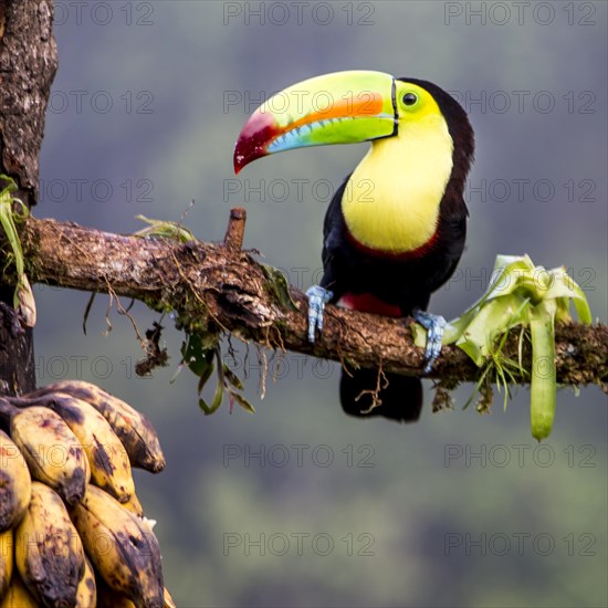 Keel-billed toucan (Ramphastos sulfuratus) Laguna del Lagarto