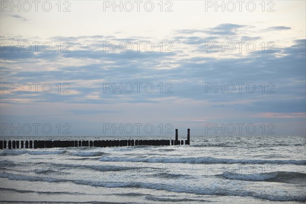 Bollards on the beach of Domburg