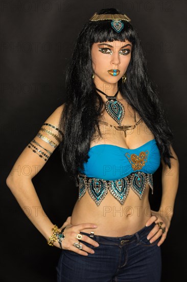 Young Woman as Cleopatra