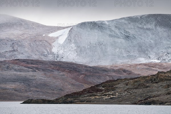 Heart-shaped snowfield