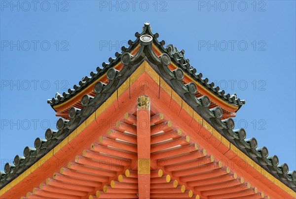 Detail of roof of Main gate of Heian Jingu