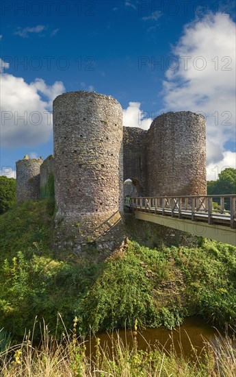 The medieval Llantilio Castle