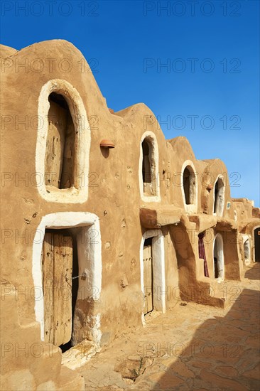 Northern Sahara mud brick Berber ghorfas