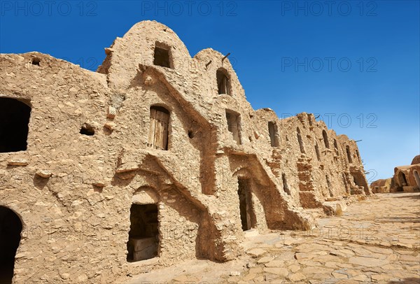 Northern Sahara mud brick Berber ghorfas