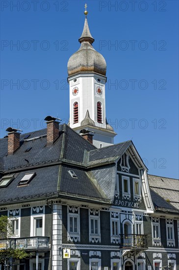 Belfry of the baroque church of St. Martin