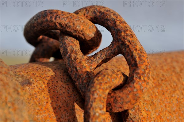 Rusty chain links