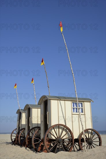 Changing cubicle wagon at Weisse Dune Oststrand beach