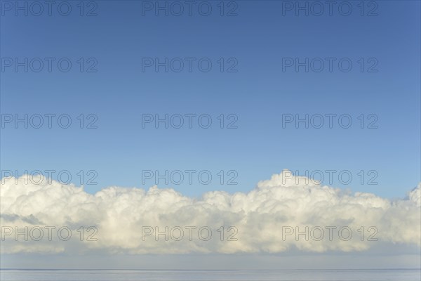 View over the Wadden Sea with deep clouds