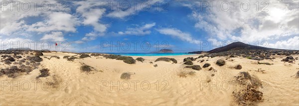 Sandy beach of Playa de las Conchas