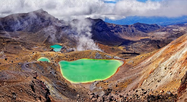 Green sulphurous lakes