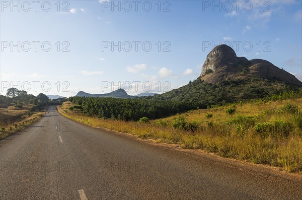 Granite rocks near the main road