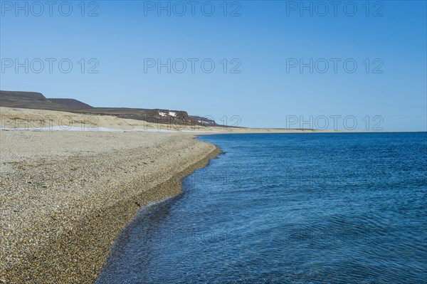 Long deserted beach