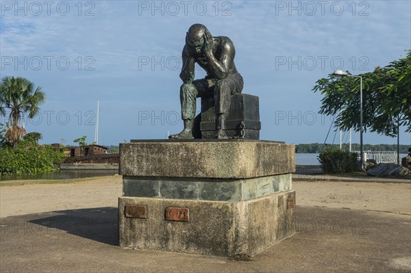 Prisoner monument at the old prison of Saint-Laurent-du-Maroni