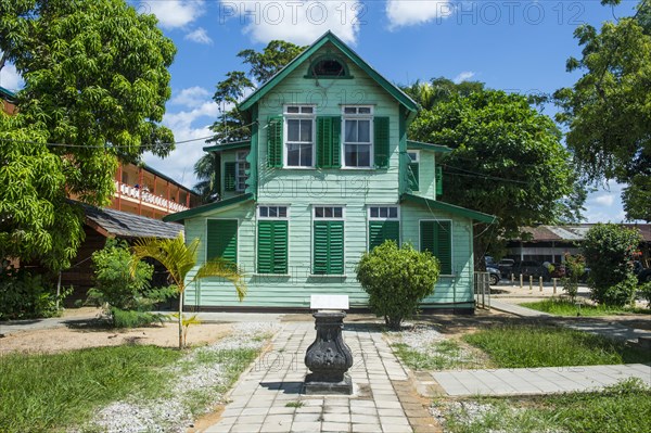 Dutch colonial wooden building