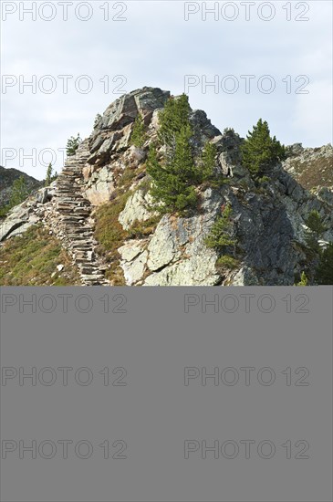 Hiking trail to the Grosser Nock mountain