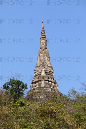 Stupa on Phnom Oudong at Vipassana Dhura Buddhist Meditation Center