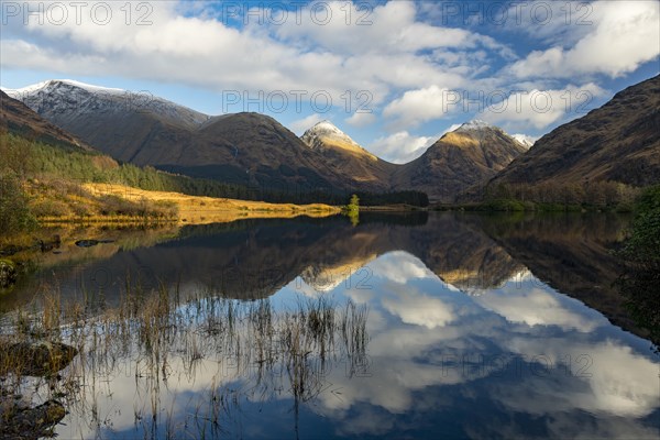 Loch Urr with reflection of Stob Coire and Stob Dubh