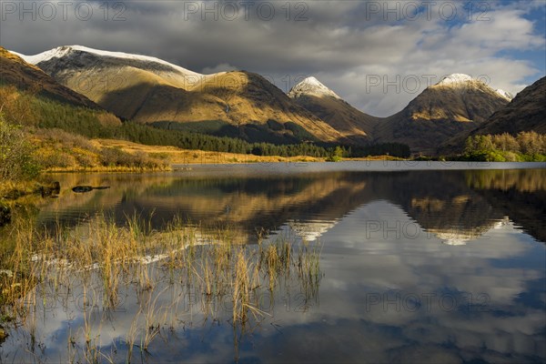 Loch Urr with reflection of Stob Coire and Stob Dubh