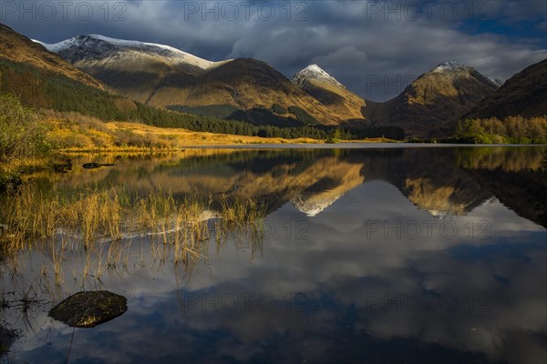 Loch Urr with reflection of Stob Coire and Stob Dubh