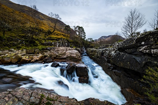 River Etive in the foreground with Highlands in the background