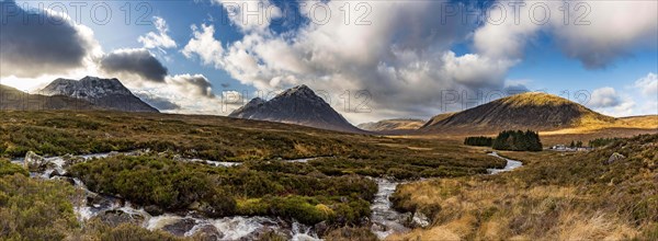 River Etive with summit of Stob Dearg in the background