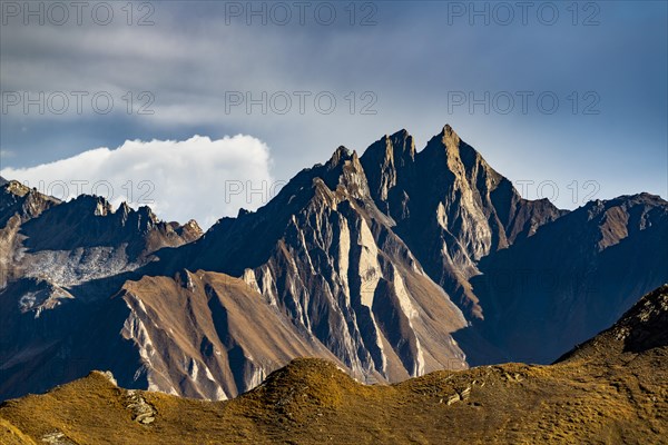 Multi-pointed mountain peak of the Sternspitze