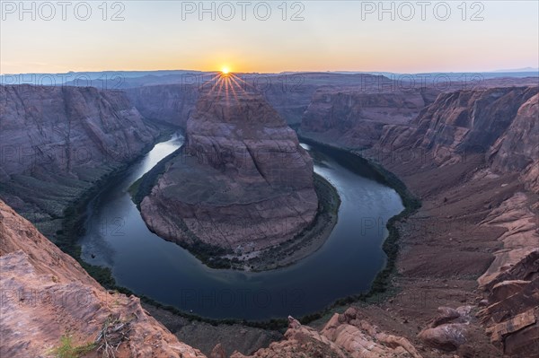 Bend of the Colorado River with Setting Sun