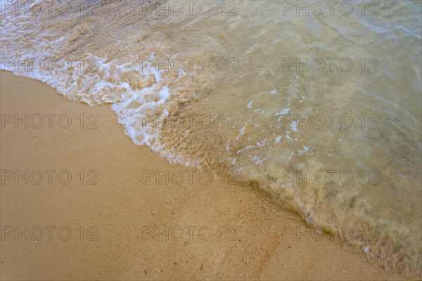 Sandy beach with wave detail