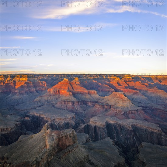 Gorge of the Grand Canyon at sunset