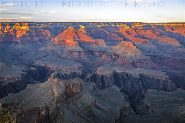 Gorge of the Grand Canyon at sunset