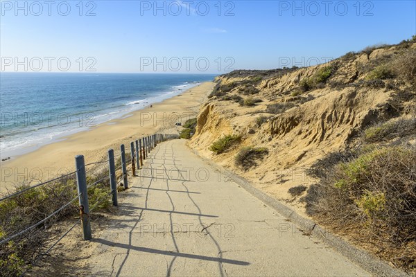 View of the sandy beach