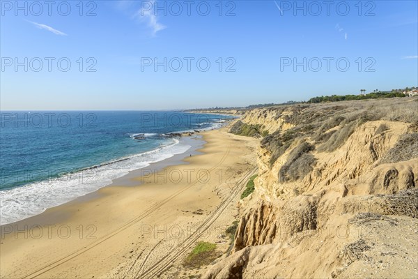 View of the sandy beach