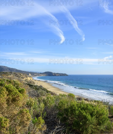 View of the sandy beach