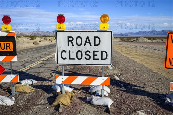 Road sign Road Closed