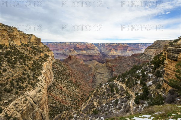 View into the gorge of the Grand Canyon